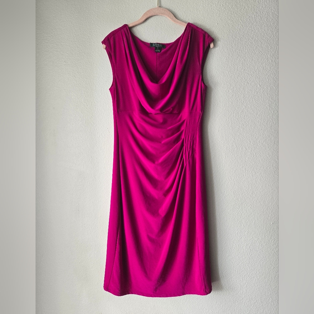 Ralph Lauren Pink Midi Dress